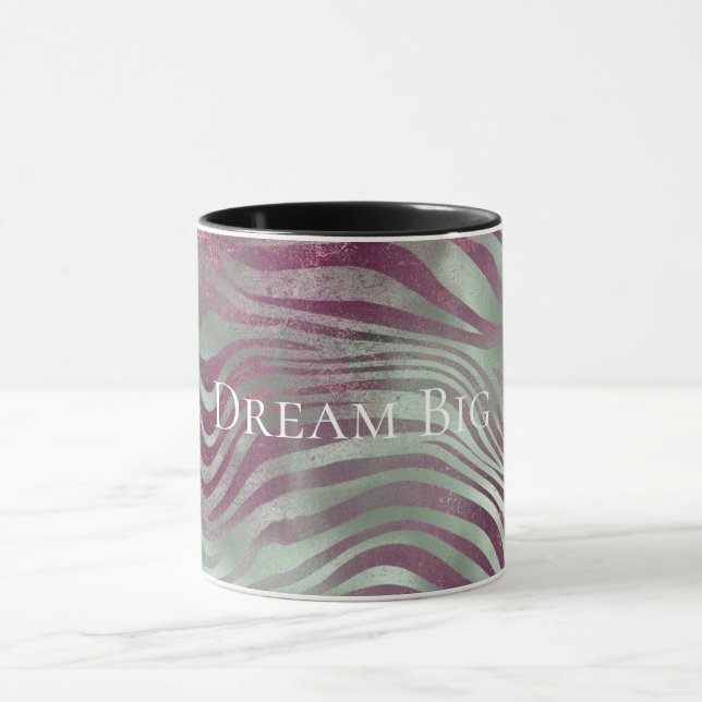 Mug Purple Bourgogne Aqua Mint Zebra (Centre)