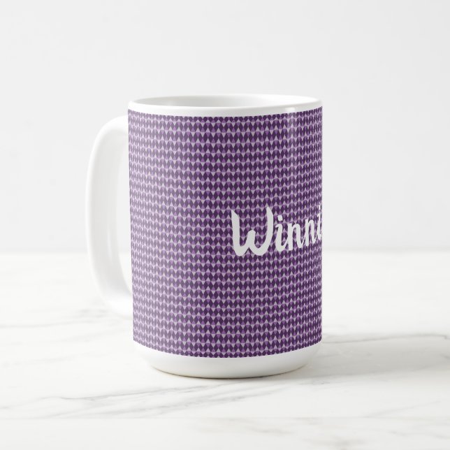 Mug Purple diamonds (Devant gauche)