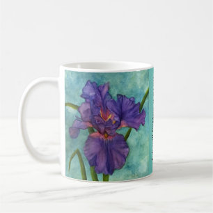 Mug Purple Iris Scriptural Encouragement JW
