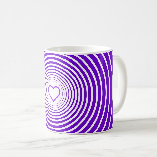 Mug Purple Love - Ajoutez vos couleurs préférées (Devant droit)
