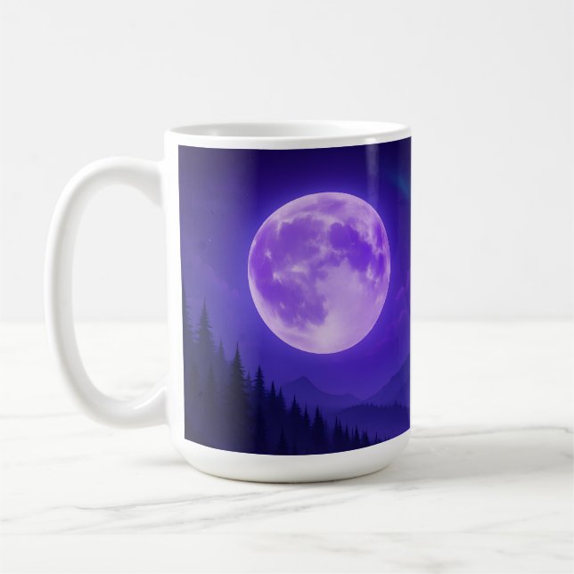 Mug Purple Moon Serenity Mousepad – Midnight Mountain  (Gauche)