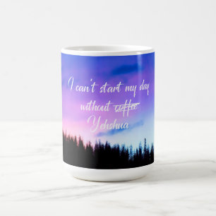 Mug Purple ne peut pas commencer ma journée sans Yehsh