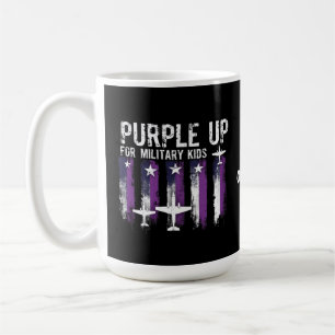 Mug Purple Up For Military Kids Drapeau Montrez Votre