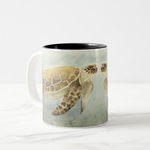 Mug Purple Watercolor Sea Turtles