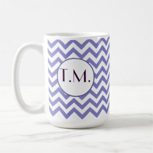 Mug Purple Zigzag Monogrammé