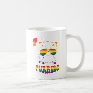 Mug Purride   Cute chat gay   Lesbienne   Arc en ciel