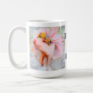 Mug Purty Pretty Piggy dans une robe, quand les cochon