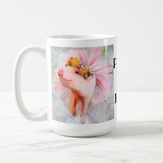 Mug Purty Pretty Piggy dans une robe, quand les cochon