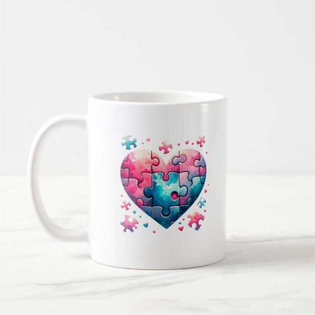 Mug Puzzle Heart (Gauche)