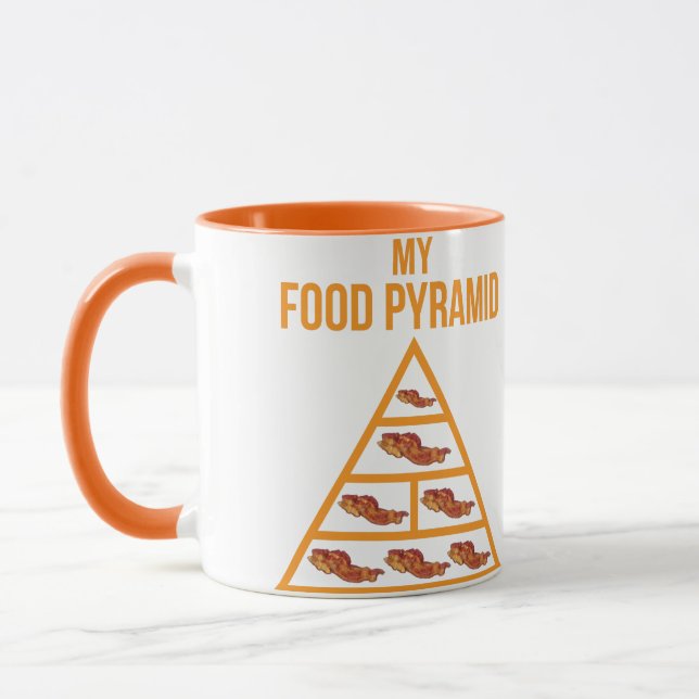 Mug Pyramide alimentaire de Bacon (Gauche)