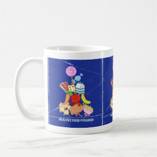 Mug Pyramide alimentaire saine dessin humoristique