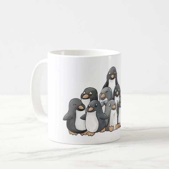 Mug Pyramide de pingouin (Devant gauche)