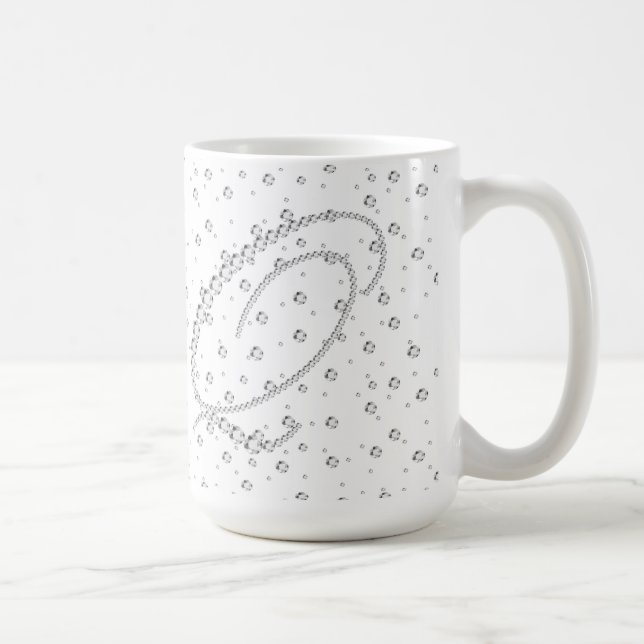 Mug Q Premier monogramme Diamants blancs Imprimer (Droite)