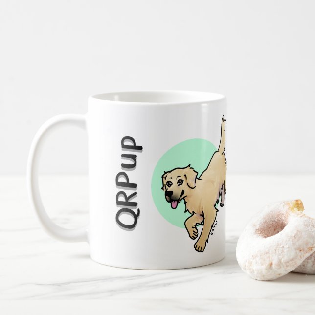 Mug QRPup Cup - Golden  (Avec donut)