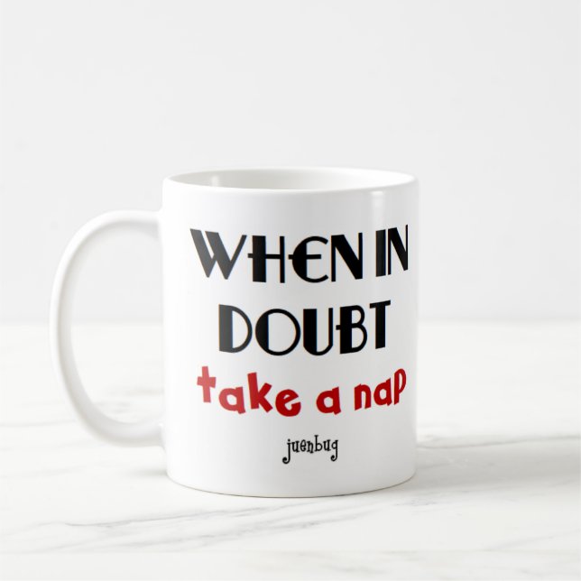 Mug quand douter nap (Gauche)