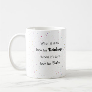 Mug Quand il pleut, la vie positive cite la boue