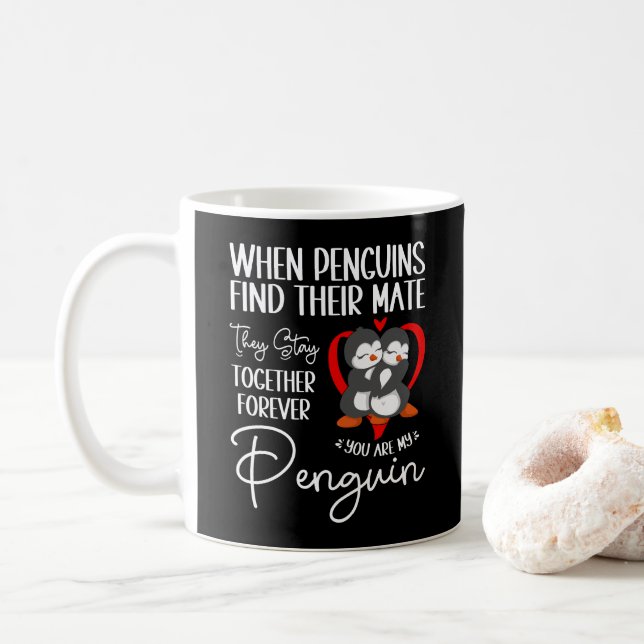 Mug Quand Les Pingouins Trouvent Leur Mate, Ils Resten (Avec donut)