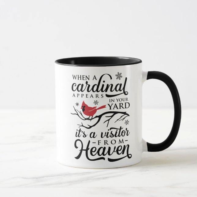 Mug Quand Un Cardinal Apparaît Dans Votre Jardin (Droite)