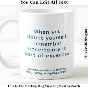 Mug Quand vous doutez de vous-même 078 Citation de rap