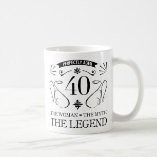 Mug quarantième Anniversaire pour des femmes