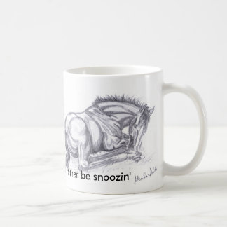 Mug QuarterHorseFoalPencil, je serais plutôt snoozin