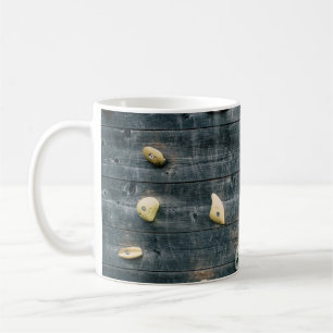 Mug Quatre décorations murales en bois marron