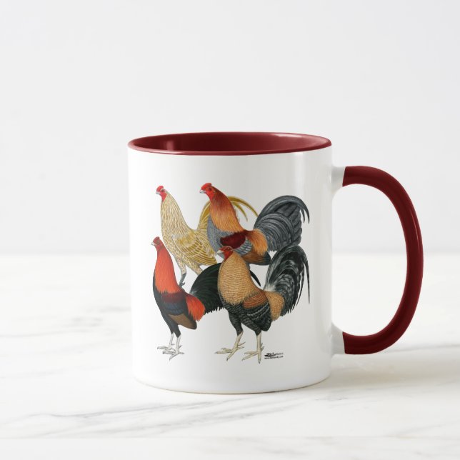 Mug Quatre gamecocks (Droite)