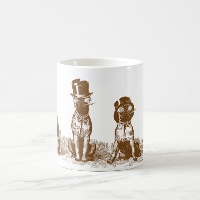 Mug Quatre le hippie grincheux Taureau poursuit l'art (Centre)