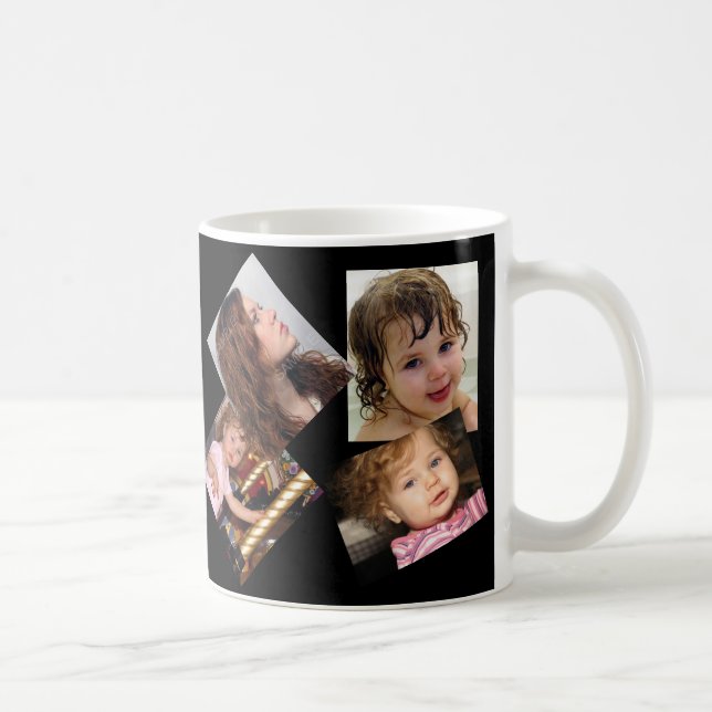 Mug Quatre Modèle de collection photo (Droite)