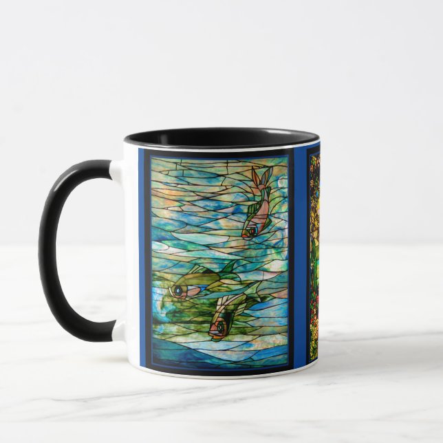 Mug Quatre Oeuvres En Verre Tiffany Différentes (Gauche)