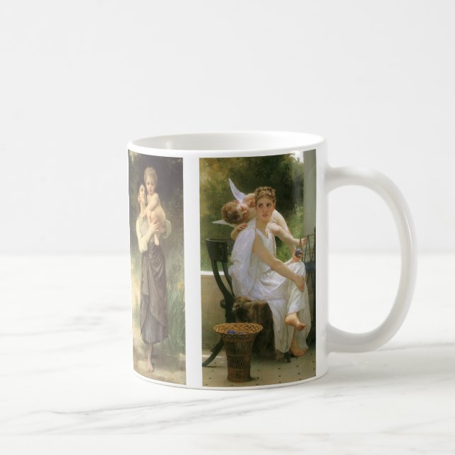 Mug Quatre peintures différentes de Bouguereau Angel (Droite)