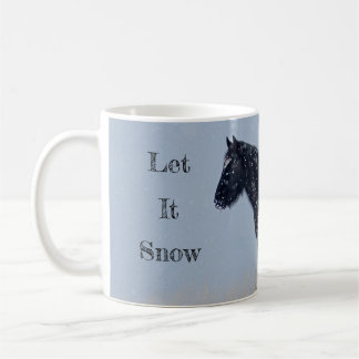 Mug Que la neige soit sauvage Mustang Noël