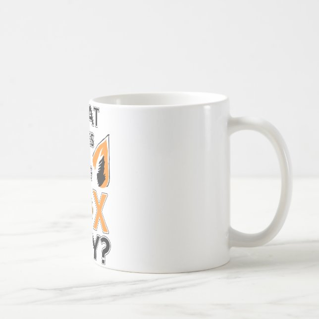 Mug Que le Fox indique-t-il ? (Droite)