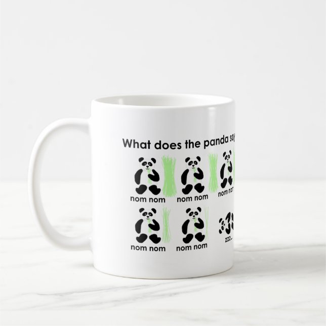 Mug Que le panda fait-il disent-ils ? (Gauche)
