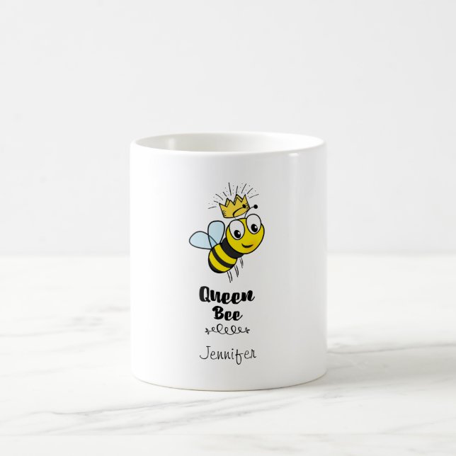 Mug Queen Bee mignonne Bumble Bee avec couronne Person (Centre)
