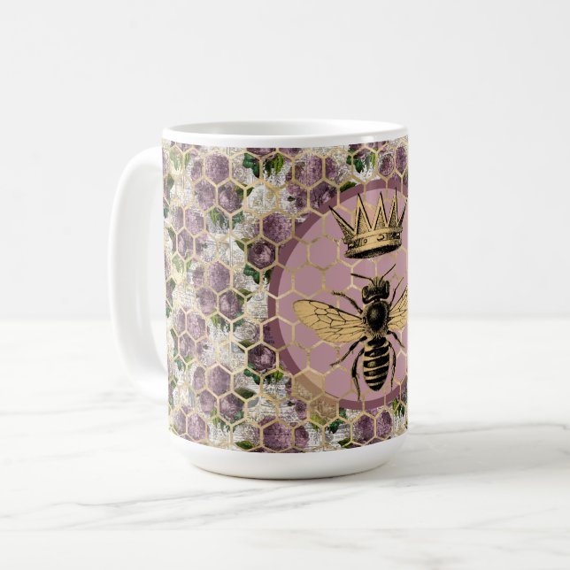 Mug Queen Bee & Mystic Roses (Devant gauche)