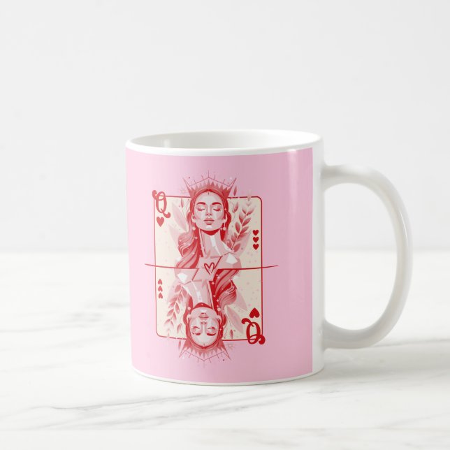 Mug Queen of Hearts Preppy Art (Droite)