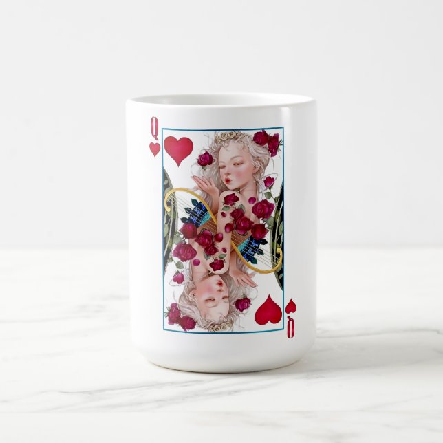 Mug Queen of Hearts Surdimensionné Graphisme, Jouer de (Centre)