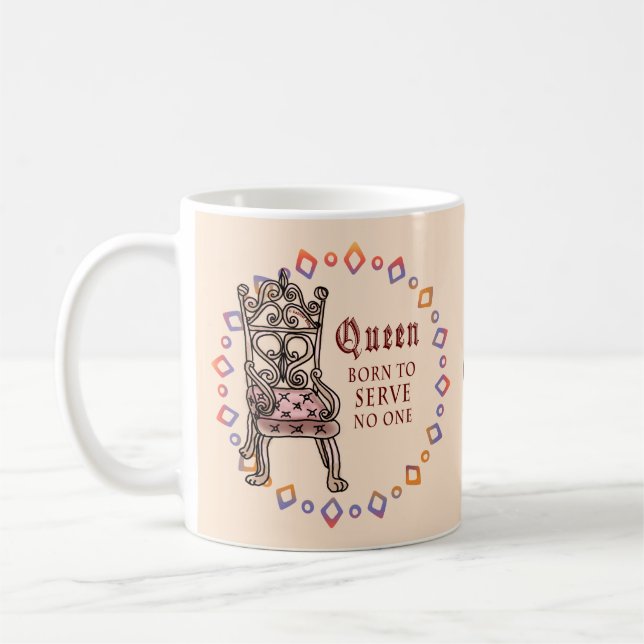 Mug Queen personnalisée ne sert personne (Gauche)