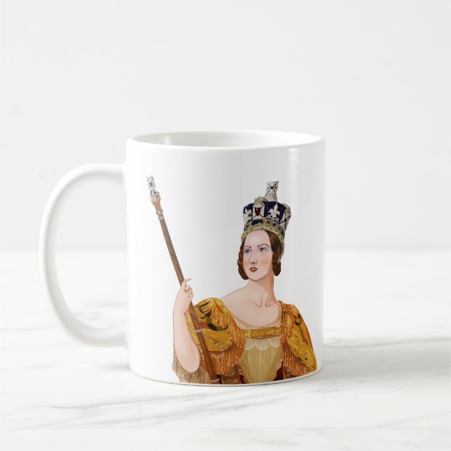 Mug Queen Victoria - illustrations historiques (Gauche)
