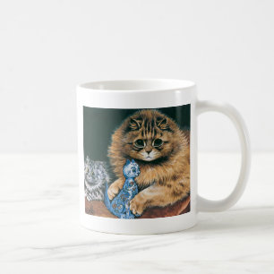 Mug Queest-ce que j'aime mieux ? Illustration de chat