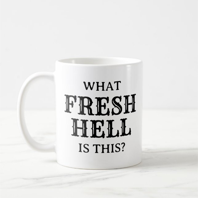 Mug Quel Enfer frais est-ce | (Gauche)