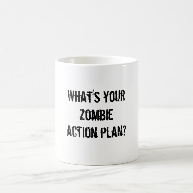 Mug Quel est votre plan d'action de zombi ? (Centre)