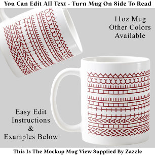 Mug Quel Message Caché Personnalisé Diantre Citation 1