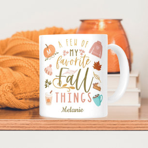 Mug Quelques-unes de mes choses d'automne préférées   