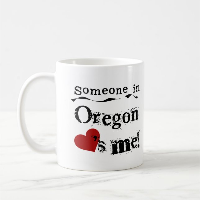 Mug Quelqu'un en Orégon m'aime (Gauche)