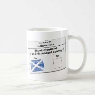 Mug Question écossaise de référendum de l'indépend
