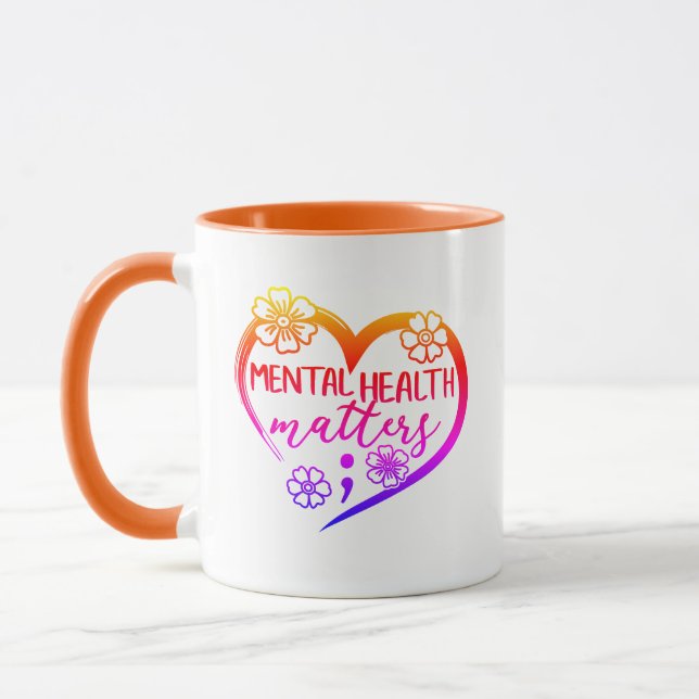 Mug Questions de santé mentale (Gauche)