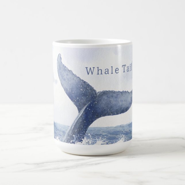 Mug Queue de baleine de l'océan bleu (Centre)