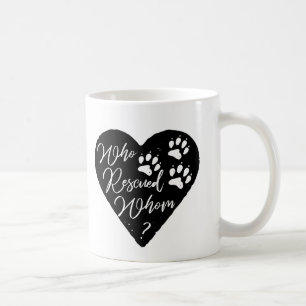 Mug Qui a secouru qui les empreintes de pattes de
